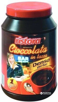 Горячий Шоколад в банке Ristora Bar Cioccolata 1кг. 2004801217 фото
