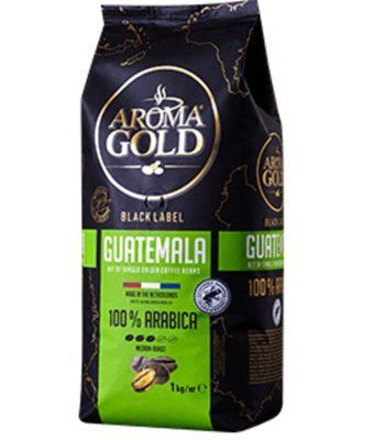 Кава в зернах AROMA GOLD Black Label Guatemala 1 кг 2451532863 фото