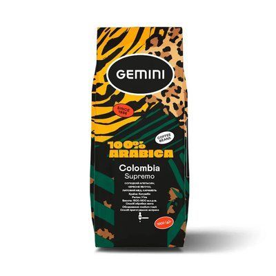 Кава в зернах Gemini Colombia Supremo 1 кг 2333491720 фото