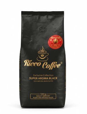 Кава в зернах Ricco Coffee Super Aroma Black 1 кг 2957582483 фото