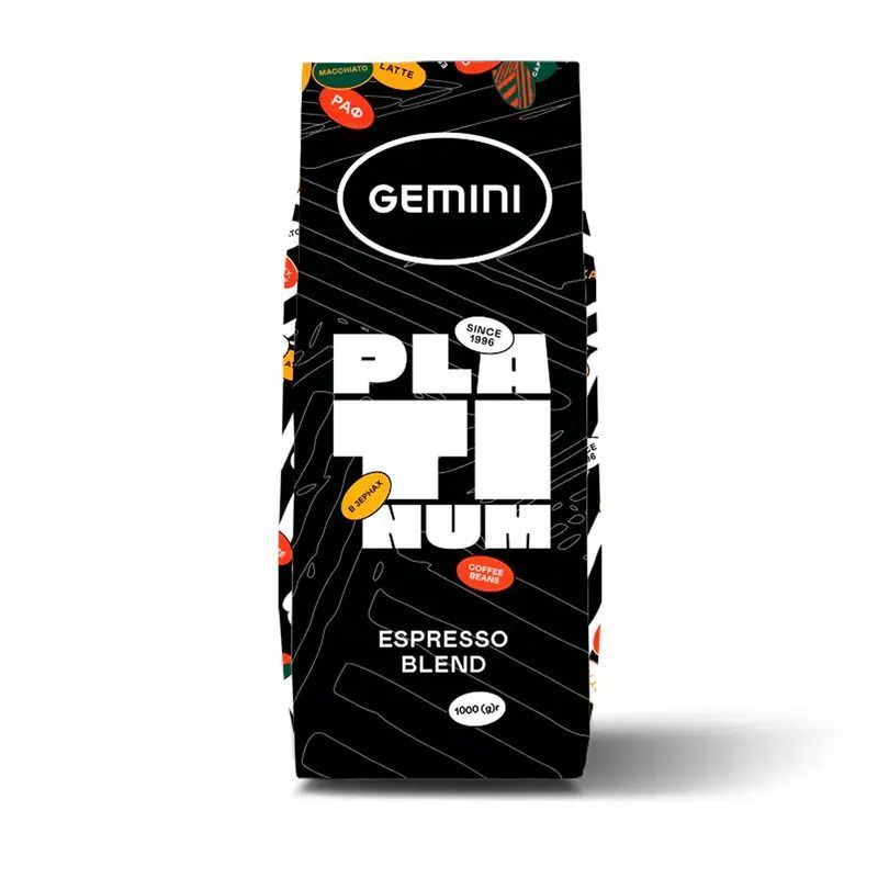 Купити Кава в зернах Gemini Espresso Platinum 1 кг 2073894025 в
