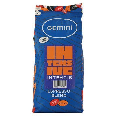 Кава в зернах Gemini Intensive Espresso Blend 1 кг 2247533168 фото