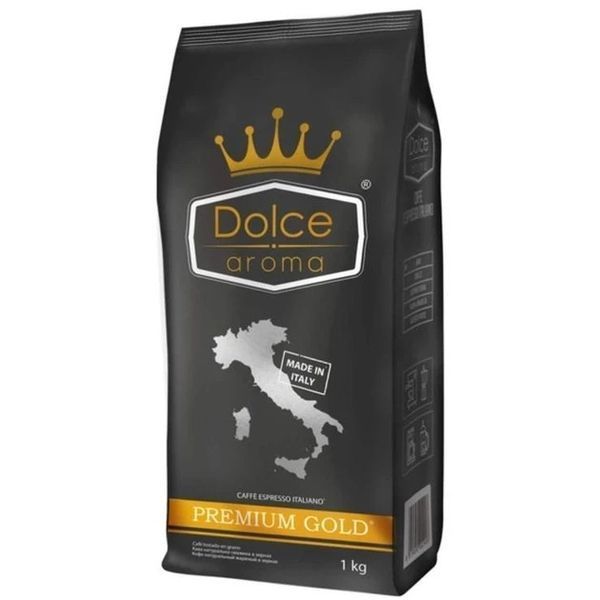 Кофе в зернах DOLCE AROMA Premium Gold 1 кг 2204042733 фото