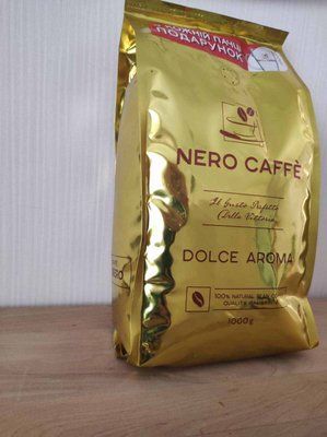 Кава в зернах NERO DOLCE AROMA 1 кг в упаковці подарунок 2091022170 фото