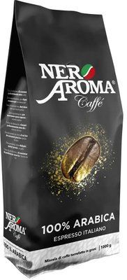 Кава в зернах Nero Aroma Caffe 100% Arabica 1кг 2266970389 фото