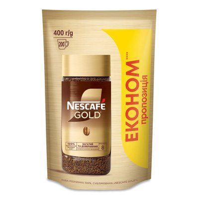 Кофе растворимый Nescafe Gold 400г 2491042880 фото