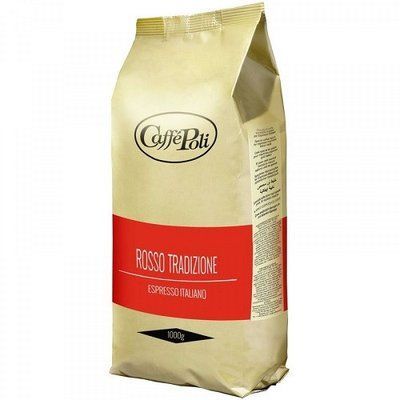 Кава в зернах Caffe Poli Rosso Tradizione Espresso Italiano 20/80 1кг 2003094273 фото