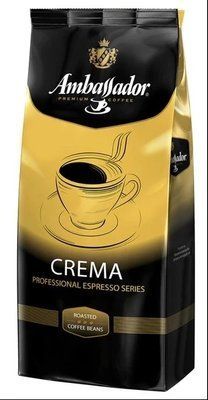 Кофе в зернах Ambassador Crema 1кг 2003711406 фото