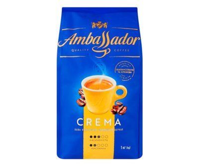 Кофе в зернах Ambassador Crema 1кг 2541005523 фото