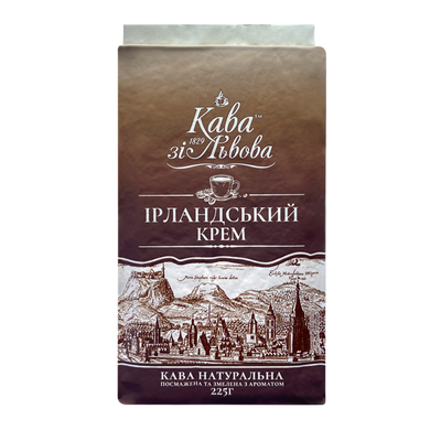 Кава зi Львова молотый Ирландский Крем 225 гр 2018111270 фото