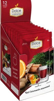 Концентрований чай Dolce Natura Глінтвейн вишневий 50г х 12шт 2069611134 фото